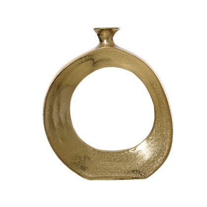 Kaemingk Hollow Gold Aluminium Vase Kaemingk Hollow Gold Aluminium Vase