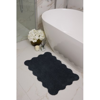 Hug Rug My Soft Scalloped Rug Charcoal Hug Rug My Soft Scalloped Rug Charcoal