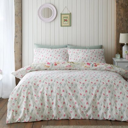 Catherine Lansfield Ella Poppy Duvet Cover Set Catherine Lansfield Ella Poppy Duvet Cover Set