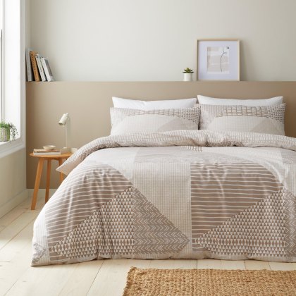 Catherine Lansfield Larsson Geo Natural Duvet Cover Set Catherine Lansfield Larsson Geo Natural Duvet Cover Set