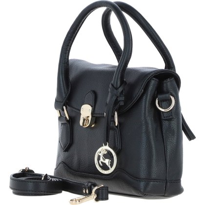 Ashwood Leather Compact Handbag Black Ashwood Leather Compact Handbag Black