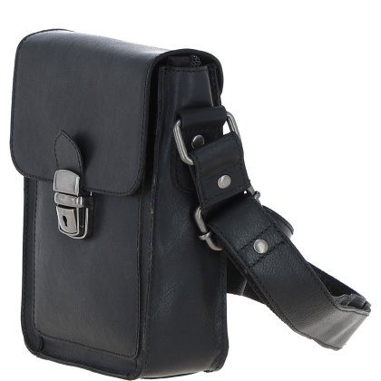 Ashwood Leather Buckle Crossbody Bag Black Ashwood Leather Buckle Crossbody Bag Black