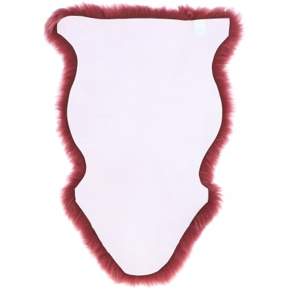 Ashwood Leather Single Rug Fenland Long Wool Smokey Grape Ashwood Leather Single Rug Fenland Long Wool Smokey Grape