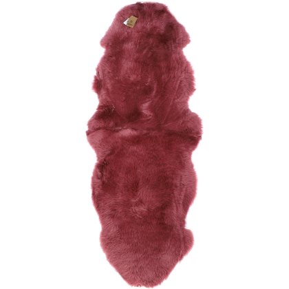 Ashwood Leather Double Rug Fenland Long Wool Masala Ashwood Leather Double Rug Fenland Long Wool Masala