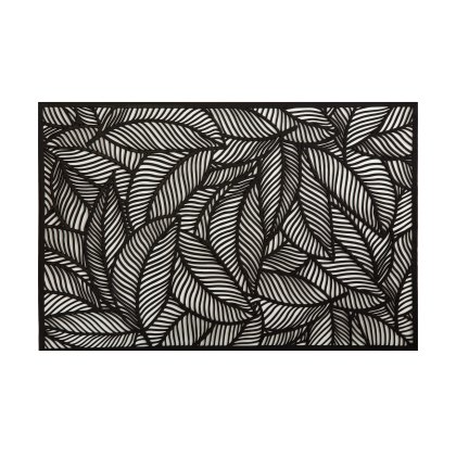 Maxwell Williams Accents Cut Out Placemat Leaf Black Maxwell Williams Accents Cut Out Placemat Leaf Black