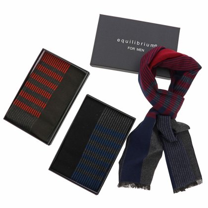 Shudehill Mens Colour Block Fringed Scarf Shudehill Mens Colour Block Fringed Scarf