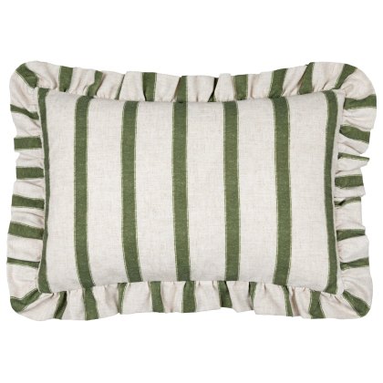 Paoletti Connie Moss Striped Ruffle Cushion Paoletti Connie Moss Striped Ruffle Cushion