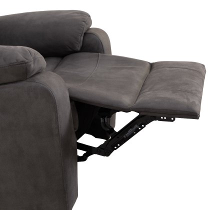 Washington Power Recliner Chair in Steel Fabric Washington Power Recliner Chair in Steel Fabric