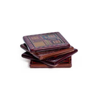 McGowan Rutherford Set of 4 Classic Board Game Coasters McGowan Rutherford Set of 4 Classic Board Game Coasters