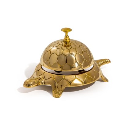 McGowan Rutherford Brass Tortoise Table Bell McGowan Rutherford Brass Tortoise Table Bell