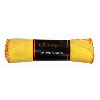 Le Chateaux Pack of 8 Yellow Dusters Le Chateaux Pack of 8 Yellow Dusters