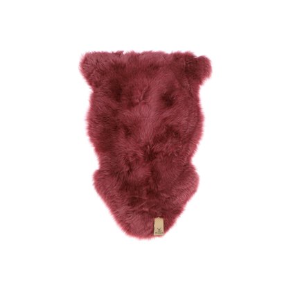 Ashwood Leather Single Rug Fenland Long Wool Marsala Ashwood Leather Single Rug Fenland Long Wool Marsala