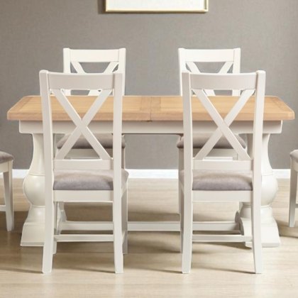 Arlington 1.6m Extending Dining Table and 4 Chairs Arlington 1.6m Extending Dining Table and 4 Chairs