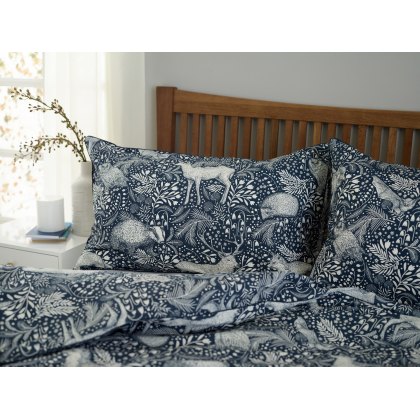 Deyongs Woodland Folk Duvet Cover Set Blue Deyongs Woodland Folk Duvet Cover Set Blue