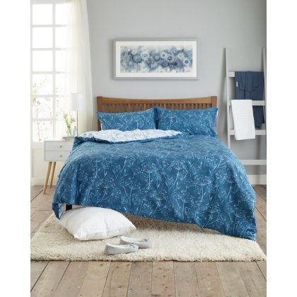 Deyongs Cow Parsley Blue Duvet Cover Set Deyongs Cow Parsley Blue Duvet Cover Set