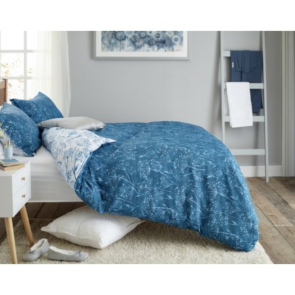 Deyongs Cow Parsley Blue Duvet Cover Set Deyongs Cow Parsley Blue Duvet Cover Set