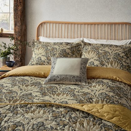 Morris & Co Artichoke Charocal Duvet Cover Set Morris & Co Artichoke Charocal Duvet Cover Set