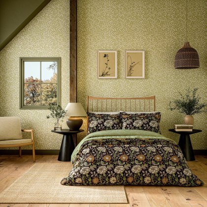 Morris & Co Blackthorn Pink & Rose Duvet Cover Set Morris & Co Blackthorn Pink & Rose Duvet Cover Set