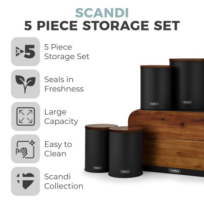 Tower Scandi 5 Piece Storage Set Tower Scandi 5 Piece Storage Set
