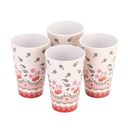 Cath Kidston Cherry Set of 4 Melamine Tumblers Cath Kidston Cherry Set of 4 Melamine Tumblers