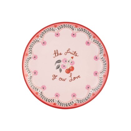 Cath Kidston Cherry Set of 4 Melamine Side Plates Cath Kidston Cherry Set of 4 Melamine Side Plates