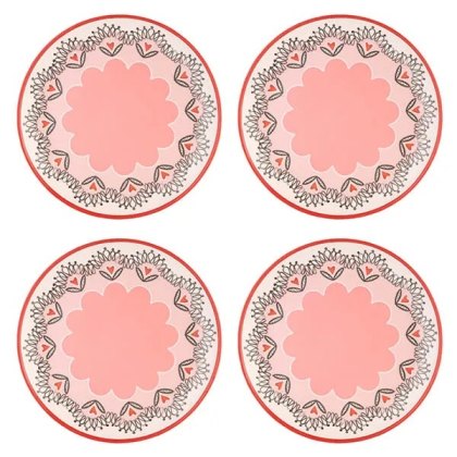 Cath Kidston Cherry Set of 4 Melamine Dinner Plates Cath Kidston Cherry Set of 4 Melamine Dinner Plates