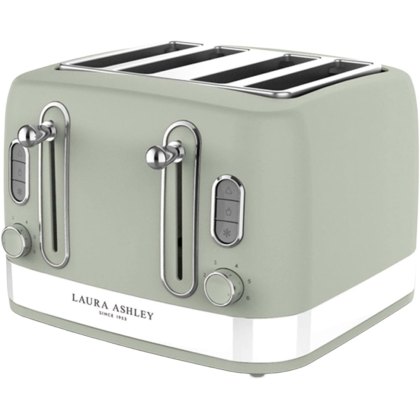 Laura Ashley Sage Leaf 4 Slice Toaster Laura Ashley Sage Leaf 4 Slice Toaster