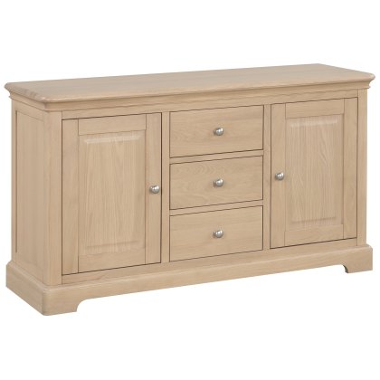 Broadway 2 Door 3 Drawer Sideboard in Oak Broadway 2 Door 3 Drawer Sideboard in Oak