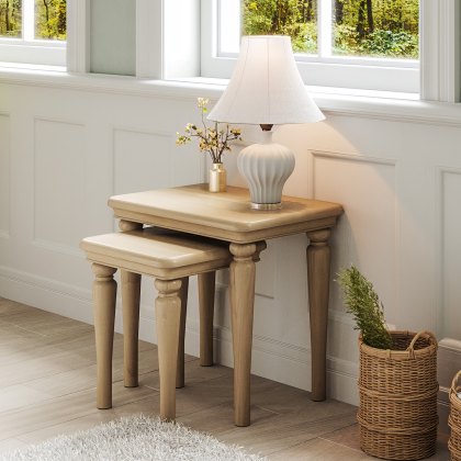 Broadway Nest of 2 Tables in Oak Broadway Nest of 2 Tables in Oak
