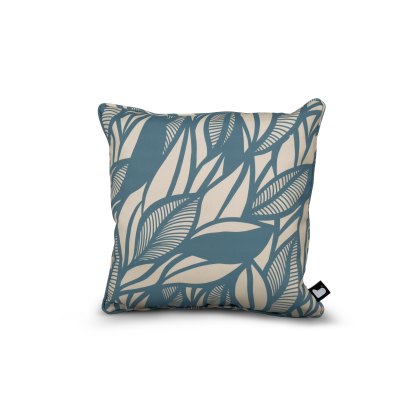 Outdoor Cushion in Poplar Leaf Sea Blue Outdoor Cushion in Poplar Leaf Sea Blue