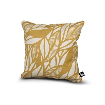 Outdoor Cushion in Poplar Leaf Butter Yellow Outdoor Cushion in Poplar Leaf Butter Yellow