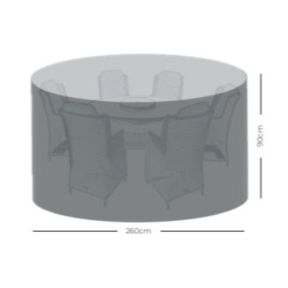 Norfolk & Co 6 Seater Round Garden Furniture Cover Norfolk & Co 6 Seater Round Garden Furniture Cover
