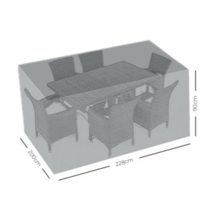 Norfolk & Co 6 Seater Rectangular Garden Furniture Cover Norfolk & Co 6 Seater Rectangular Garden Furniture Cover