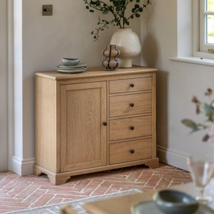 Gallery Direct Malvern 1 Door 4 Drawer Sideboard Gallery Direct Malvern 1 Door 4 Drawer Sideboard