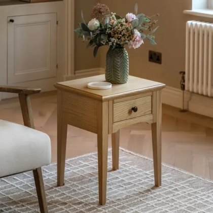 Gallery Direct Malvern 1 Drawer Side Table Gallery Direct Malvern 1 Drawer Side Table