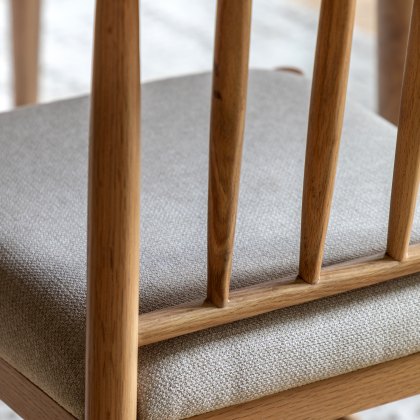 Gallery Direct Eton Upholstered Dining Chair Pair in Natural Gallery Direct Eton Upholstered Dining Chair Pair in Natural