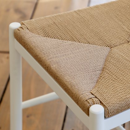 Gallery Direct Eton Woven Dining Chair Pair in White Gallery Direct Eton Woven Dining Chair Pair in White