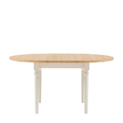 Gallery Direct Eton Round Extending Dining Table in White Gallery Direct Eton Round Extending Dining Table in White