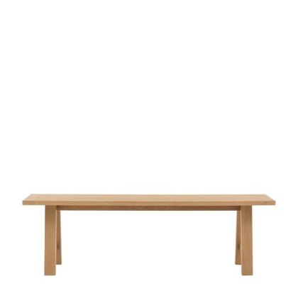 Gallery Direct Eton Trestle 1.5m Dining Bench in Natural Gallery Direct Eton Trestle 1.5m Dining Bench in Natural