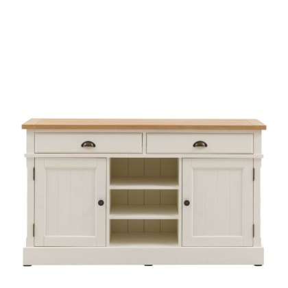 Gallery Direct Eton 2 Door 2 Drawer Sideboard in White Gallery Direct Eton 2 Door 2 Drawer Sideboard in White