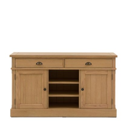 Gallery Direct Eton 2 Door 2 Drawer Sideboard in Natural Gallery Direct Eton 2 Door 2 Drawer Sideboard in Natural