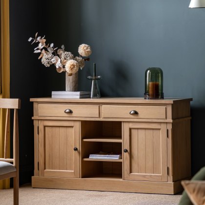 Gallery Direct Eton 2 Door 2 Drawer Sideboard in Natural Gallery Direct Eton 2 Door 2 Drawer Sideboard in Natural