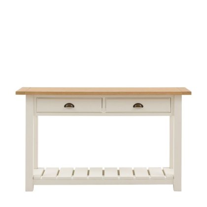 Gallery Direct Eton 2 Drawer Console Table in White Gallery Direct Eton 2 Drawer Console Table in White