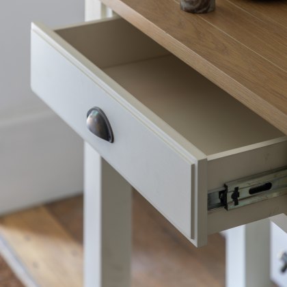 Gallery Direct Eton 2 Drawer Console Table in White Gallery Direct Eton 2 Drawer Console Table in White