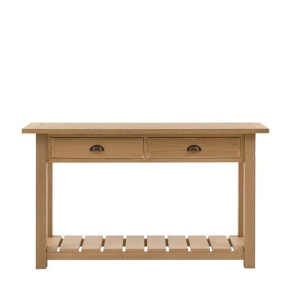 Gallery Direct Eton 2 Drawer Console Table in Natural Gallery Direct Eton 2 Drawer Console Table in Natural