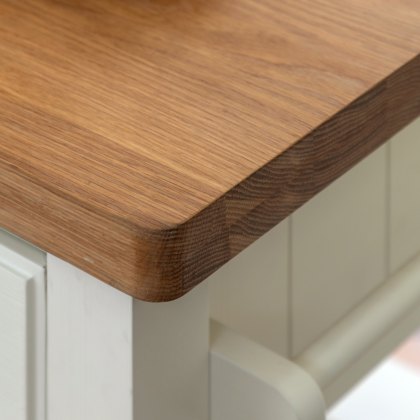 Gallery Direct Eton Butchers Block in White Gallery Direct Eton Butchers Block in White
