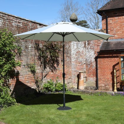 Riviera Deluxe 2.5m Crank & Tilt Parasol in French Grey Riviera Deluxe 2.5m Crank & Tilt Parasol in French Grey