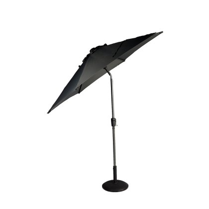 Riviera Deluxe 2.5m Crank & Tilt Parasol in Grey Riviera Deluxe 2.5m Crank & Tilt Parasol in Grey