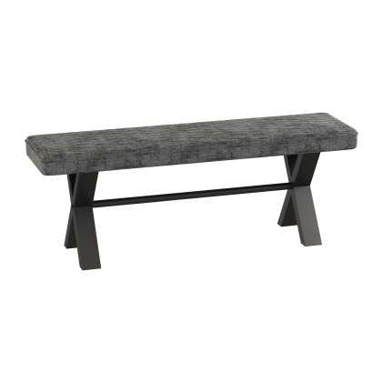 Fusion Oak 180cm Upholstered Dining Bench in Graphite Fusion Oak 180cm Upholstered Dining Bench in Graphite