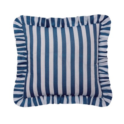 Helena Springfield Candy Stripe Cushion Blue Helena Springfield Candy Stripe Cushion Blue